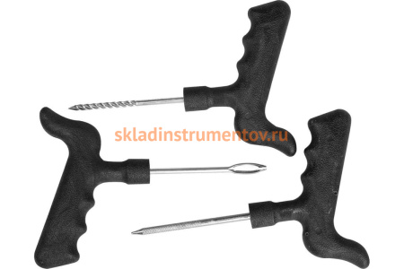 Набор для ремонта бескамерных шин (шило, игла, рашпиль) STAYER 43270-H3