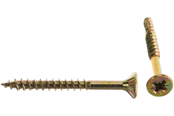 Универсальные шурупы для дерева, ДСП, ДВП Зубр хроматированные, PZ, 4,5x45мм, ТФ7, 35 штук 4-300407-45-045