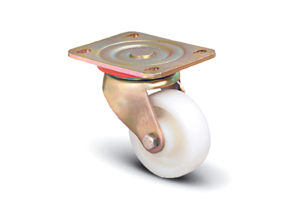 Колесо нейлоновое поворотное усиленный кронштейн 200 мм MFK-TORG ED01-ZKZ-200