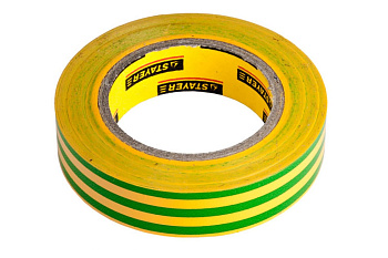 Изолента "PROFI" желто-зеленая ПВХ (15 мм х 10 м; 0.18 мм) Stayer 12292-S-15-10