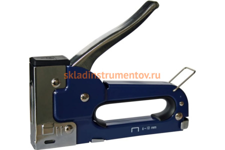 Ручной степлер ПРАКТИКА скобы 6-10мм тип 53 775-501