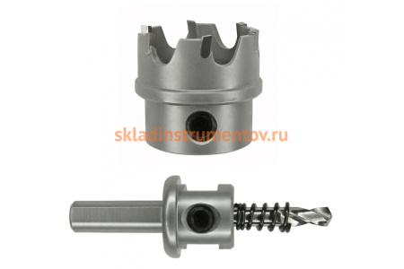 Коронка по металлу HM (33х12 мм; хвостовик 10 мм; комплект) D.BOR HS-HM-12-033-T