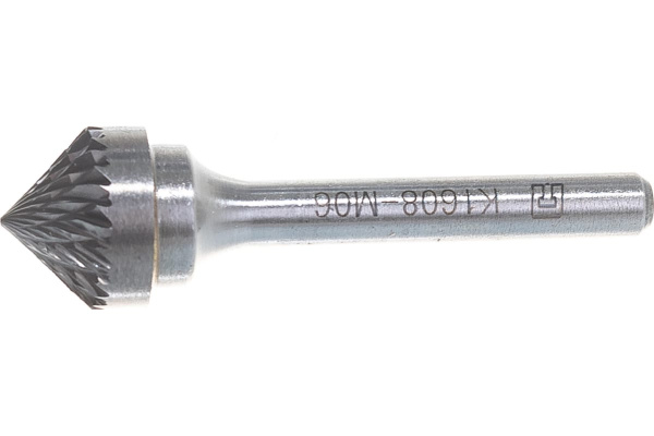 Борфреза твердосплавная зенкер 90 град. с двойной насечкой (16х8 мм; хвостовик 6 мм) ПНЕВМО-ТРЕЙД K1608-M06