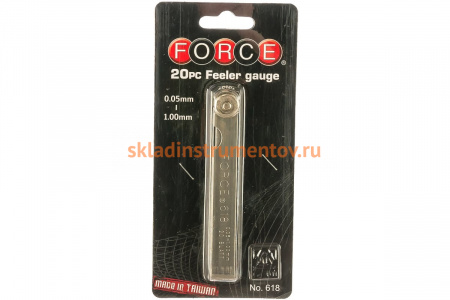 Набор щупов 20шт FORCE 618