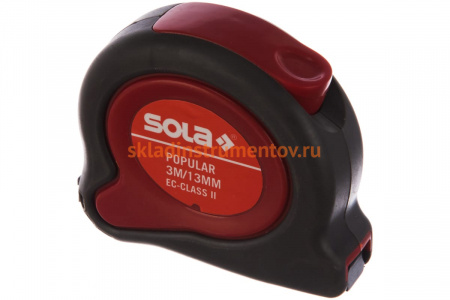 Рулетка 3 м SOLA Popular PP 50024201