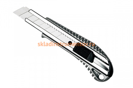 Резак с выдвижным лезвием РемоКолор Aluminium profi, обрез. Al корпус, автоматический фиксатор, 19-0-303