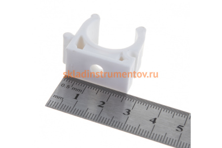 Крепление для трубы Энкор белое 350/3500 ф20 мм 45520