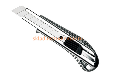 Резак с выдвижным лезвием РемоКолор Aluminium profi, обрез. Al корпус, автоматический фиксатор, 19-0-303