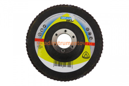 Круг шлифовальный лепестково тарельчатый по нержавеющей стали (125х22.2 мм; Р40; выпуклый) KLINGSPOR 321690