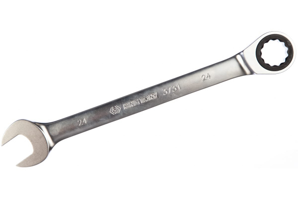 Трещоточный комбинированный ключ 24мм KING TONY 373124M