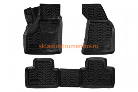 Ковры в салон Airline 3D с подпятником для Lada Priora 07 4 шт. ACM-PS-06