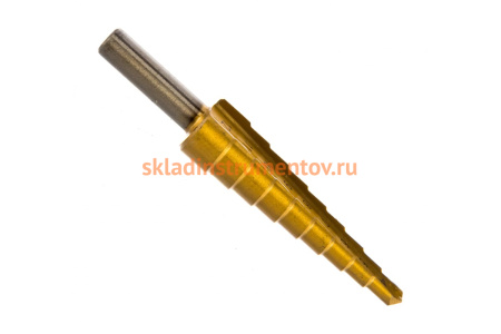 Сверло ступенчатое (4-12 мм) ПРАКТИКА 774-474