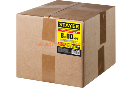 Полипропиленовый дюбель-гвоздь Stayer потайный бортик 8x80 мм 800 шт. 30641-08-080