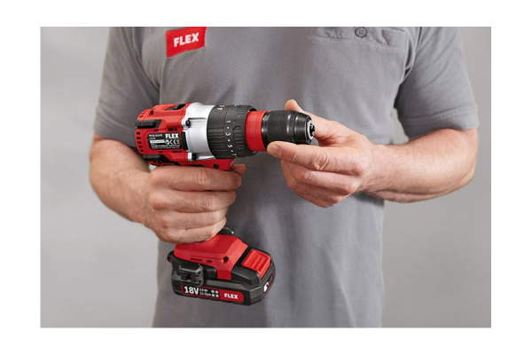 Двухскоростной аккумуляторный ударный дрель-шуруповерт FLEX PD 2G 18.0-EC C 491233