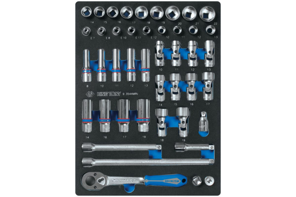 Ложемент для набора торцевых головок 9-3544MRV, EVA KING TONY 85811532B