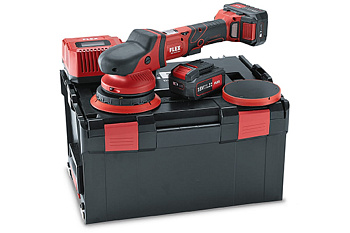 Аккумуляторная эксцентриковая полировальная машина FLEX XFE 15 150 18.0-EC/5.0 Set 418099