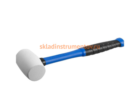 Киянка с фиберглассовой ручкой ЗУБР ПРОФЕССИОНАЛ резиновая белая, 230г 20531-230_z02