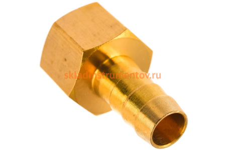 Штуцер пневматический (3/8"F - елочка 10 мм) ЭВРИКА ER-FFH06/06