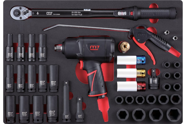 Набор пневмоинструмента MIGHTY SEVEN 41 предмет NC-4255QA