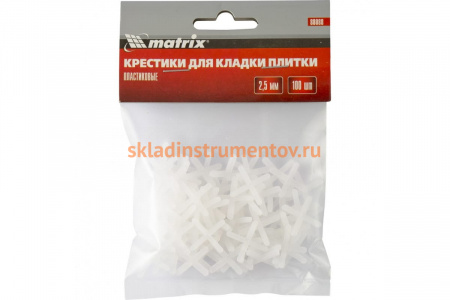 Крестики (100 шт; 2.5 мм) для кладки плитки MATRIX 88088