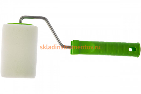 Валик СИБРТЕХ ПОРОЛОН с ручкой,100 мм, D - 48 мм 80101