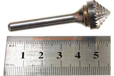 Бор-фреза форма K зенкера с вершиной 90 градусов (16x8 мм, хвостовик 6 мм) D.BOR 9F-20160K02D