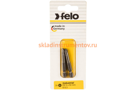 Бита крестовая PZ 2X50, 2шт Felo 03102536