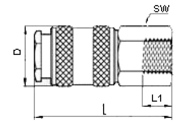 Переходник для компрессоров (1/4"; рапид) 112 A/1 459/3,4 F1/4" GAV 10025