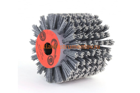 Щетка (110х100х19 мм; +4 паза; P80; полимерный ворс) ОСБОРН 3-384 FEL110100P80PGR