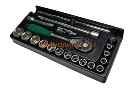 Набор головок и аксессуаров Hans ложемент 1/2" TT-16