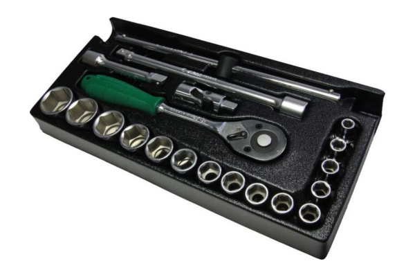 Набор головок и аксессуаров Hans ложемент 1/2" TT-16