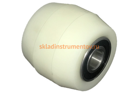 Колесо нейлоновое бочка б/г без кронштейна малое для рохли (80х70 мм) MFK-TORG 104080-70-Drum-Nylon