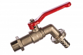 Водоразборный шаровой кран 1/2 латунь, никель QUATTRO ELEMENTI 246-425