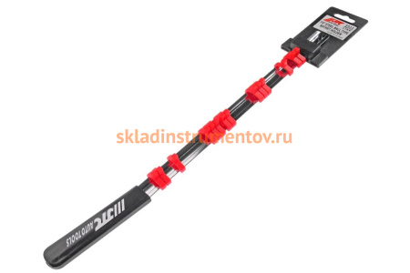 Держатель головок 1/4" L=445мм стальная рейка 14шт пластиковая рукоятка JTC-5912