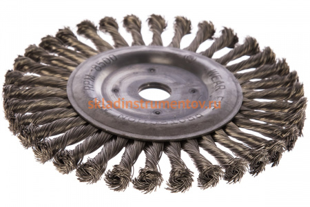 Щетка цилиндрическая со жгутовой нержавеющей проволокой Эксперт 573 (200 мм; 22.2 мм) Профоснастка 20806013