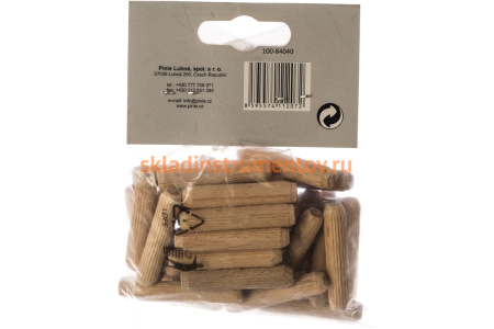 Мебельный деревянный шкант 8х40мм, 40шт PINIE 100-84040