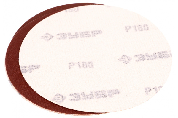 Круг шлифовальный универсальный 5 шт. (125 мм; Р180) "МАСТЕР" Зубр 35563-125-180