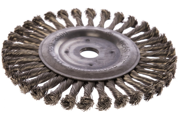 Щетка цилиндрическая со жгутовой нержавеющей проволокой Эксперт 573 (200 мм; 22.2 мм) Профоснастка 20806013