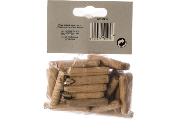 Мебельный деревянный шкант 8х40мм, 40шт PINIE 100-84040