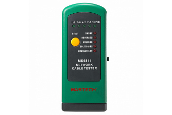 Тестер кабеля MASTECH MS6811 замыкание, обрыв, идентиф. в многож. кабелях 00-00000254