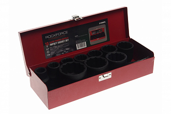 Набор 12-гранных ударных головок (10 пр; 3/4"; 17-46 мм) Rockforce RF-6109MPB