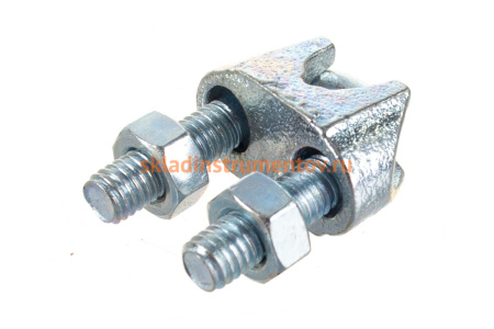 Зажим троса DIN 741 оцинкованный 25 шт. (10 мм; ТФ5) Зубр 4-304415-10 Зажим троса DIN 741 оцинкованный 25 шт. (10 мм; ТФ5) Зубр 4-304415-10