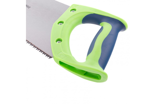 Ножовка по дереву СИБРТЕХ Зубец 400 мм, 7-8 TPI, зуб 2D, калёный зуб, 2-х компонентная рукоятка 23802