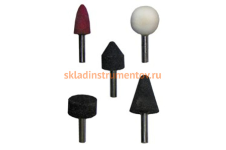 Набор абразивных камней (5 шт) для дрели Biber 70701 тов-090536