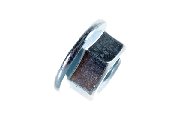 Гайка DIN 6923 с фланцем ЗУБР, M10, 4 шт, кл. пр. 8, оцинкованная, 303636-10