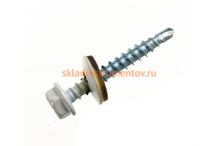 Кровельные саморезы ЗУБР СКД RAL 9003 белый, 35x4.8 мм, 380 шт 4-300315-48-035-9003