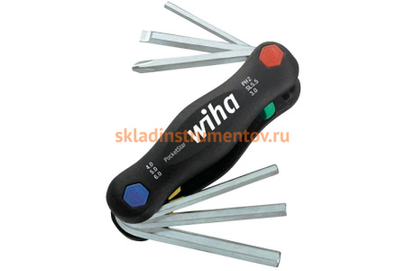 Набор шестигранных ключей 6шт Wiha PocketStar 351 PK6X 24859