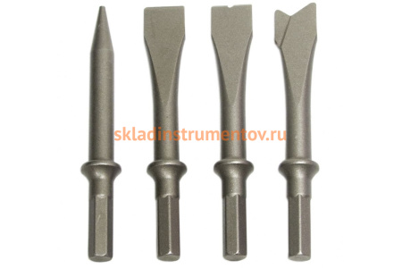 Набор зубил (4 шт) для пневмомолотка AIST 91510070 00-00009411