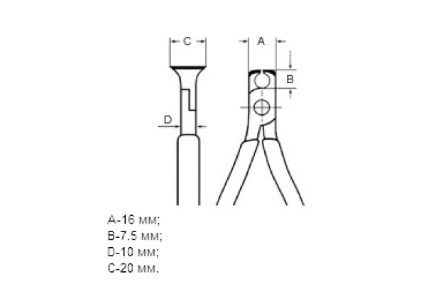 Кусачки для механиков торцевые KNIPEX KN-6901130