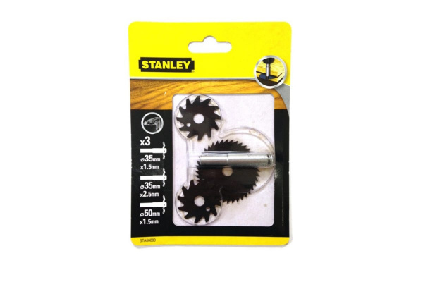 Набор фрез пазовых по дереву (3 шт.) Stanley 66080-QZ